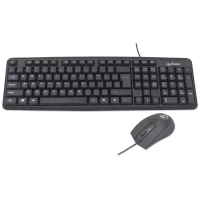 Kit teclado y mouse manhattan alambrico usb 178464 Kit teclado y mouse manhattan alambrico usb 178464