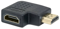 Adaptador hdmi hembra a macho manhattan angulo izq de 90 grados 353489