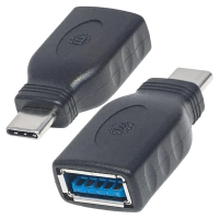 Adaptador manhattan usb-c v3.1 cm-ah negro 354646