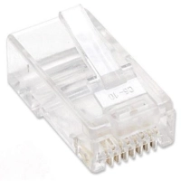 Plug intellinet utp rj45 cat5e multifilar 15-micras 100 pza  790055 Plug intellinet utp rj45 cat5e multifilar 15-micras 100 pza  790055