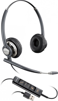 Diadema hp poly 783m6aa encorepro 725/auriculares estéreo usb-a para call center  color negro