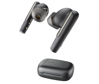 Hp poly voyager free 60+ uc carbon black earbuds +bt700 usb-c adapter +touchscreen charge case