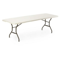 Mesa plegable lifetime 244.7 cm x 76.2 cm blanca rectangular 80270