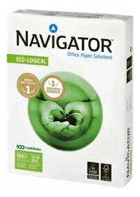 Papel  bond navigator 802839500207 tamaño carta con 10 resmas  de 500 hojas de 70 gramos y blancura de 96