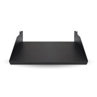 Charola lisa para rack 2u x 35 cms brobotix 830733 - negro, acero, 20 kg, 2u
