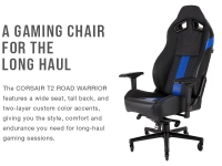 (open box) silla corsair gaming t2 road blackblue cf-9010009-ww (open box) silla corsair gaming t2 road blackblue cf-9010009-ww