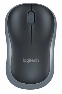 Mouse logitech m185 - negro, 2 botones, rf inalámbrico, óptico