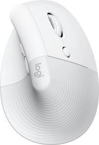 Mouse  logitech lift vertical - blanco