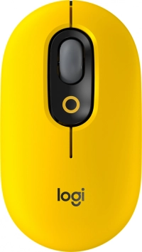Mouse logitech pop inalámbrico con función emojis personalizable 1000dpi color blast