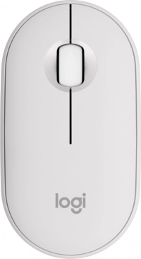 Logitech pebble mouse 2 m350s blanco inalámbrico easy-switch bluetooth logi bolt (no incluido).