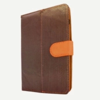 Funda para tableta brobotix 910154 - 7 pulgadas, oro, vinipiel, universal