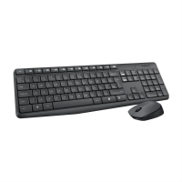 Kit de teclado y mouse logitech - negro, 10 m