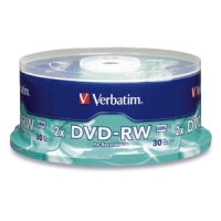 Disco dvd-r verbatim - dvd-rw, 30, 120 min