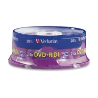 Disco dvd-r verbatim 95310 - dvd+r dl, 20, 4x, 240 min
