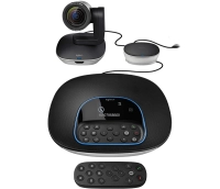 Camara de videoconferencia logitech group fhd 1080p zoom 10x hd campo visual 90° ideal para salas medianas y grandes.