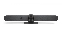 Sistema de videoconferencia logitech rally bar all in one 4k 30fps zoom 15x hd ideal para salas medianas y grandes.