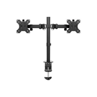 Soporte para monitor lcd - de 2 brazos, de 13 a 32 pulgadas, p/montaje escritorio, resistencia 8 kg c/u, brobotix 963210