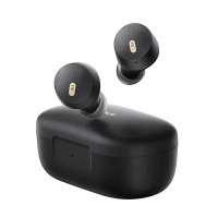 Audifonos inalambricos bluetooth 5.3 baseus, bowie e18, 25 horas con el estuche de carga, hasta 6 horas de uso continuo, compatible con android, ios, windows, color negro