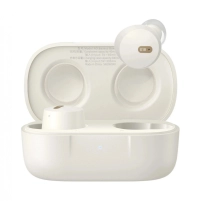 Audifonos inalambricos bluetooth 5.3 baseus, bowie e18, 25 horas con el estuche de carga, hasta 6 horas de uso continuo, compatible con android, ios, windows, color blanco