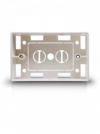 Caja para placa de pared saxxon a164b, color blanco