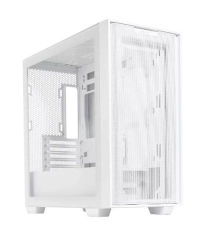 Gabinete asus a21 case con ventana - mini-tower, micro atx, mini-itx, usb 3.0, sin fuente, blanco