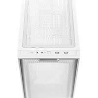 Gabinete asus (a31 tg white) blanco, vidrio templado,soporta btf, mt, s/fuente