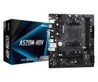 Mb asrock a520 amd am4 / ddr4 4733 / 1 x pcie 3.0 x16 / d-sub / dvi-d / hdmi / 6 x usb 3.2 / gama baja