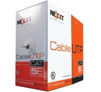 Cable nexxt solutions cat5e utp 100mhz 4p cm 305m 24awg gris