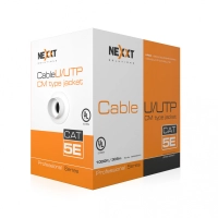 Cable nexxt solutions professional cat5e utp 4p 24awg cm 305m azul