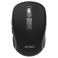 Mouse acteck optimize trip pro mi580 / inalambrico / multidispositivo / ultra portable / bluetooth  / 1600 dpi / 6 botones / recargable + usb-c / negro / ac-939591