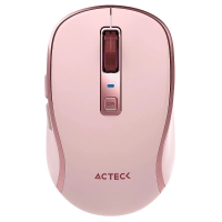 Mouse acteck  optimize trip pro mi580 / mouse acteck optimize trip pro mi580 / inalambrico / ultra portable / bluetooth  / 1600 dpi / 6 botones / recargable + usb-c / rosa / ac-939614