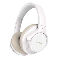 Audífonos inalámbricos bluetooth hype epic hp750 acteck elite series cancelación de ruido activo  hibrido - color blanco. ac-940863