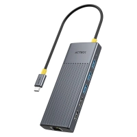 Hub USB Acteck AC-944649, 11 en 1 nexus dock ultra hn960 hub 11 en 1