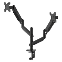 Monitor Acteck AC-944748, Soporte doble enforce motion sm728 soporte articulado para doble con ajuste de altura y c-clamp