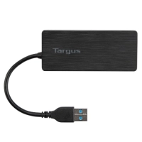 Hub básico targus ach124us - usb 3.0, negro, 4 puertos