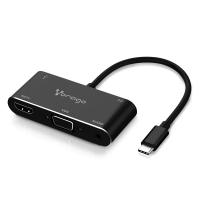 Convertidor vorago 5 en 1 adp-350 usb tipo c a hdmi - vga, usb 3.0, jack 3.5mm, pd