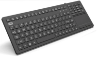 Teclado con panel tactil adesso akb-270ub impermeable microbial, lavable, usb (ingles)