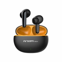 Audifonos argomtech inalámbricos skeipods e20 control táctil resistente al agua color negro