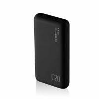 Power bank argomtech c20 alta capacidad 20000mah 2 puertos 2.1a/2a color negro
