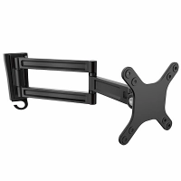 Soporte de pared de doble giro para monitor - montura vesa para pantallas de hasta 27 pulgadas startech.com