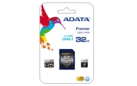 Memoria sd (sdhc) 32gb adata clase 10 (v10) - velocidad hasta 100mb/25mb por seg. asdh32guicl10-r