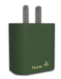 Cargador de pared hune huron sustentable 2 puertos (usb a + tipo c) carga simultanea (bosque)