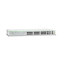 Switch allied telesis websmart - 24 puertos poe+ 10100 mbps + 2 puertos 101001000 mbps + 2 sfp gigabit combo, 193 w. at-fs750-28ps-10.