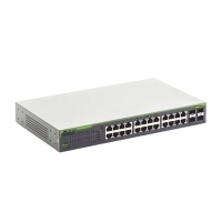 Switch allied telesis gigabit websmart de 24 puertos 101001000 mbps (4 x combo) + 4 puertos gigabit sfp (combo) at-gs950-24-10.