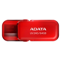 Memoria adata 64gb usb 2.0 uv240 rojo