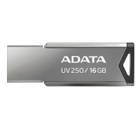 Memoria usb 2.0 adata auv250-16g-rbk - plata, 16 gb, usb tipo a