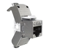Módulo de red blindado nexxt solutions keystone jack cat6a s/ftp tipo 110 plateado