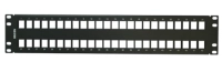 Patch panel modular cat6/6a 48 espacios 2ur belden ax103115 - acero, negro