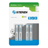 Pilas steren alcalinas tipo aaa 1.5v c/4 pzas