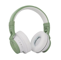 Audifonos backdrop inalambricos de diadema bluetooth - alambricos color blanco con verde